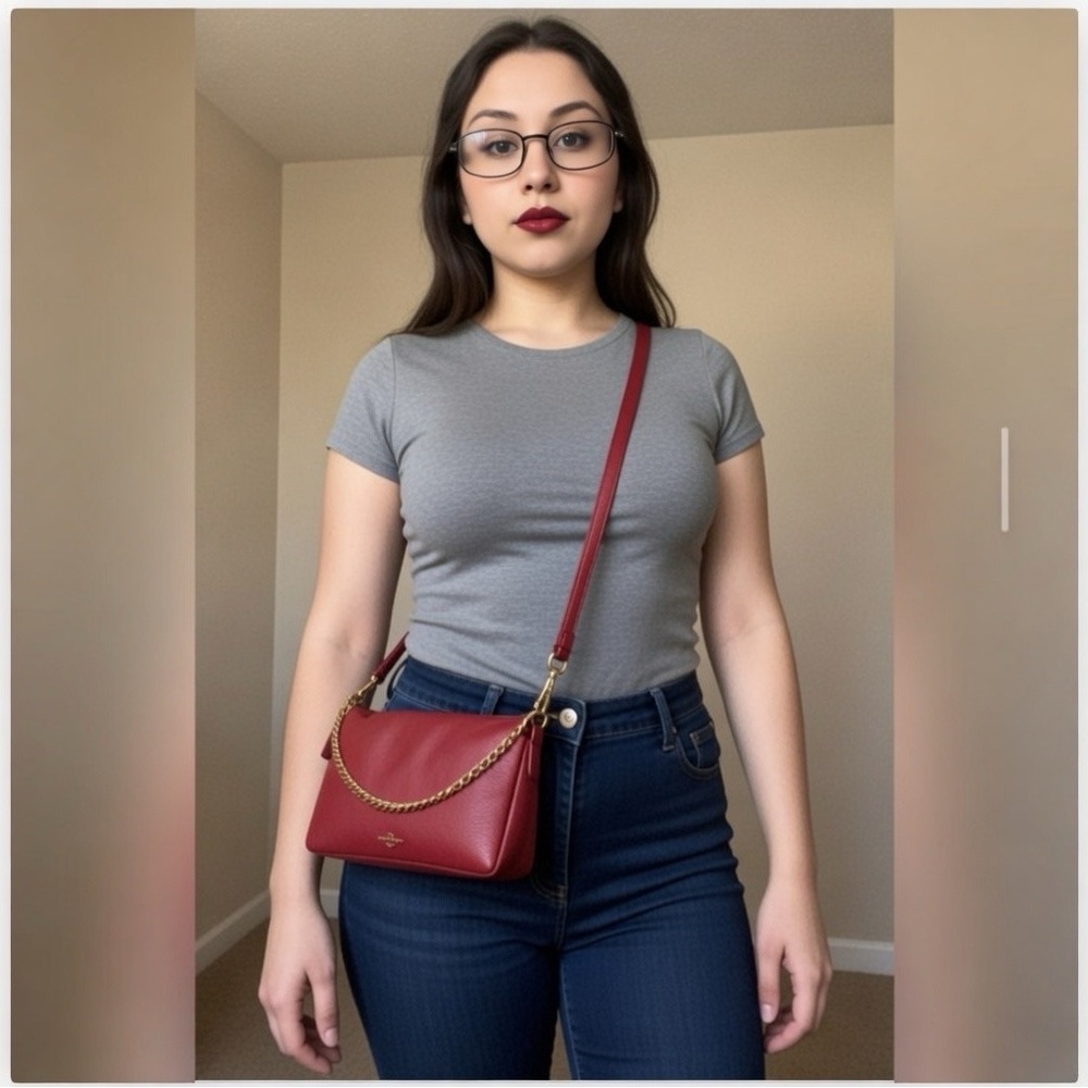 COACH CARRIE CROSSBODY CLUTCH IN PEBBLE LEATHER